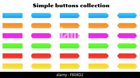 simple buttons Stock Vector