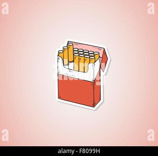 pack of cigarettes Stock Vector