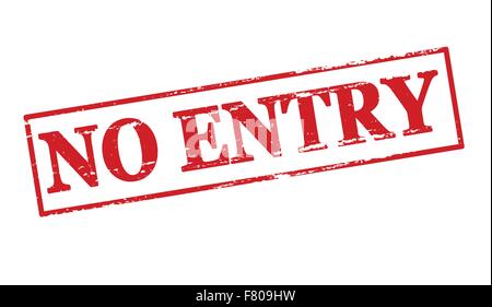 No entry Stock Vector