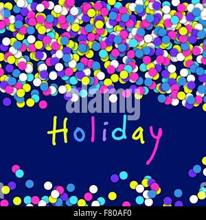 Colorful confetti. Celebration holiday vector background Stock Vector