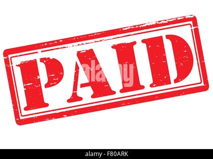 Paid Stock Vector