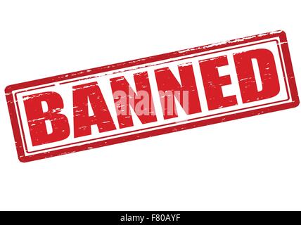 Banned Stock Vector