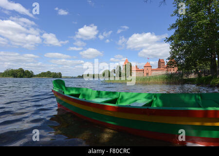 trakai island castle, trakai, lithuania Stock Photo