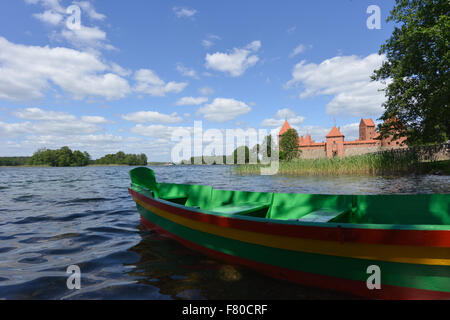 trakai island castle, trakai, lithuania Stock Photo