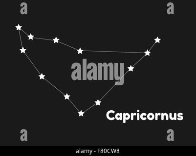 constellation capricornus Stock Vector
