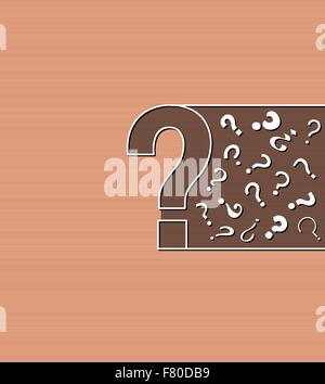 background with question marks Stock Vector
