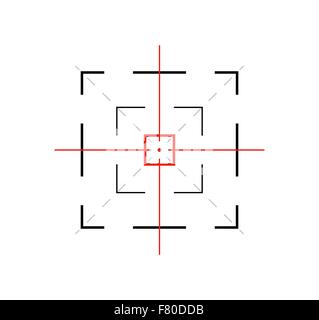 crosshair on white background Stock Vector