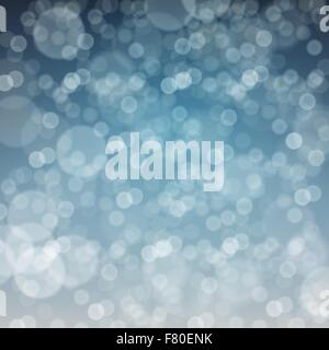 Falling Snow. Merry Christmas Defocused Background Stock Vector