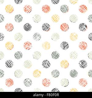 Seamless Polka Dot Pattern Textured Stock Vector
