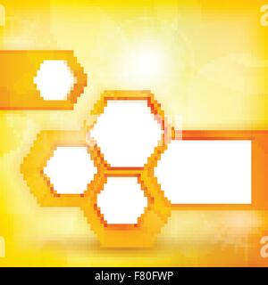 Abstract golden speech bubble background Stock Vector