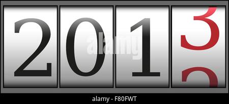 New year counter 2013 Stock Vector