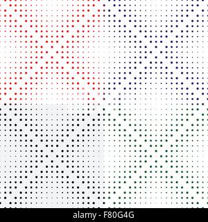 set of seamless patterns with points Stock Vector