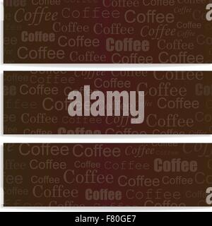 banners with coffee Stock Vector