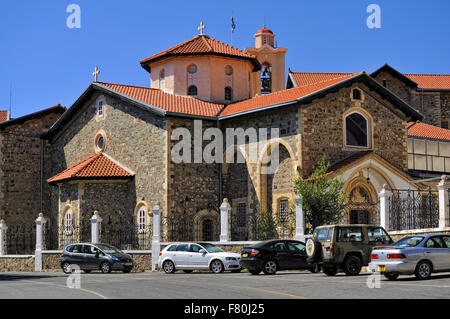 Holy Royal and Stavropegic Monastery of Kykkos in Troodos Mountains, Cyprus, landmark Stock Photo