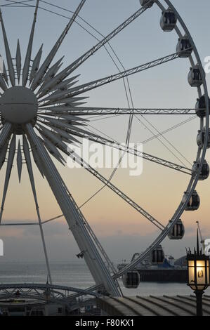 Brighton wheel with Pier in the background Stock Photo