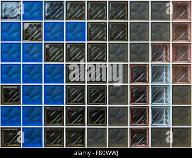 Glass brick, block, wallpaper, pattern, texture, background Stock Photo