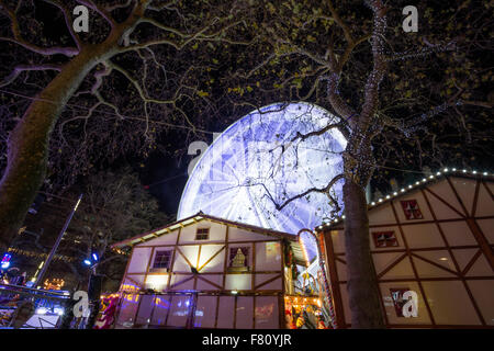 London, UK. 3rd December, 2015. The Christmas mood is coming to London. Leicester Square, London, U Credit:  Remi Salva/Alamy Live News Stock Photo