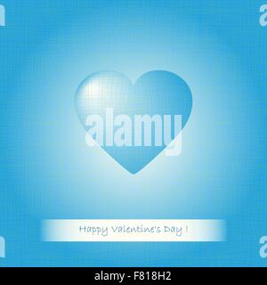 Blue heart Valentines Stock Vector