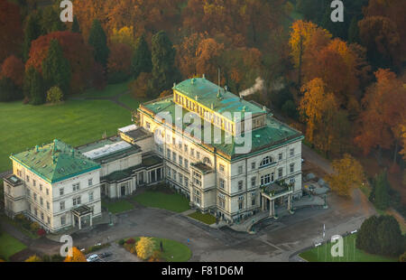 Former family home of the Krupp family, Villa Hill autumn mood, Essen, Ruhr district, North Rhine-Westphalia, Germany Family Stock Photo