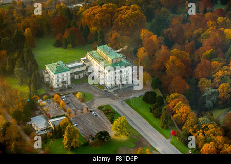 Former family home of the Krupp family, Villa Hill autumn mood, Essen, Ruhr district, North Rhine-Westphalia, Germany Family Stock Photo