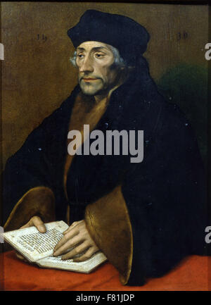Hans Holbein the Younger - Erasmus of Rotterdam Stock Photo