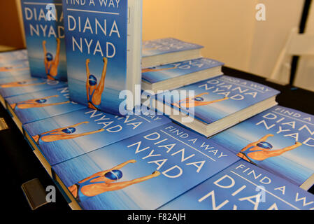 Endurance swimmer Diana Nyad book signing for 'Find A Way' at Miami Dade College Wolfson Auditorium  Featuring: View Where: Miami, Florida, United States When: 03 Nov 2015 Stock Photo