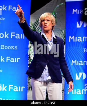 Endurance swimmer Diana Nyad book signing for 'Find A Way' at Miami Dade College Wolfson Auditorium  Featuring: Diana Nyad Where: Miami, Florida, United States When: 03 Nov 2015 Stock Photo