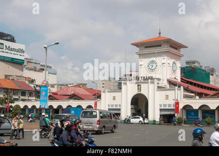 Ben Thanh Market area in Saigon,Vietnam,Asia Stock Photo