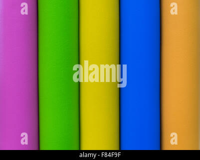 Elements covered with a colored synthetic leather. For example this image may be used as a background. Stock Photo