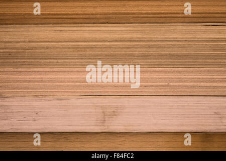 Paper texture of close composition of stack of well worn used books Stock Photo
