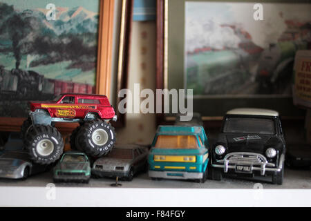 Toy cars retro child's play Stock Photo