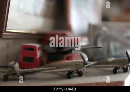 Toy airplanes and toys. Stock Photo