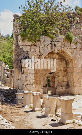 Ruin detail, archway, Tlos Turkey Stock Photo