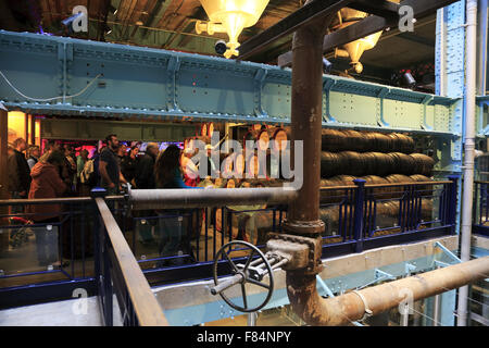 Interior view of the Guinness Storehouse, the museum of Guinness beer in Dublin Ireland Stock Photo