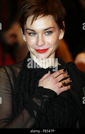 Berlin, Germany, February 5, 2015: Christiane Paul arrives at the red carpet during 65th Berlin International Film Festival Stock Photo