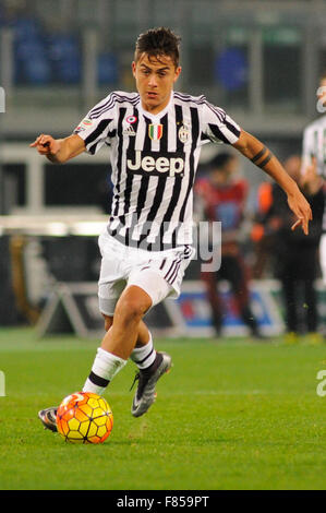 Stadium Olimpico, Rome, Italy. 04th Dec, 2015. Serie A football league. SS Lazio versus Juventus. Paulo Dybala Credit:  Action Plus Sports/Alamy Live News Stock Photo