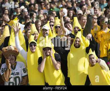 Waco, Texas, US. 5th Dec, 2015. The Baylor Bears Banana Spirit group, trying to stay positive. © Hoss Mcbain/ZUMA Wire/Alamy Live News Stock Photo