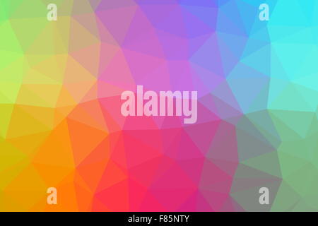 Low poly - Colorful abstract geometric background with triangular polygons. Stock Photo
