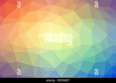 Low poly - Colorful abstract geometric background with triangular polygons. Stock Photo