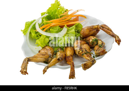 Grilled frog legs - French style Stock Photo