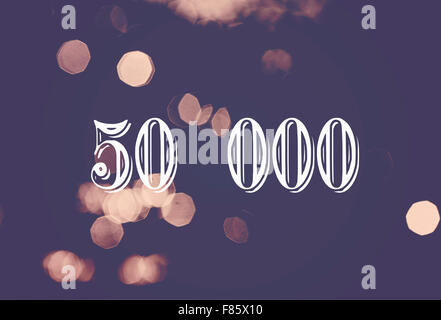 number fifty thousand Stock Photo