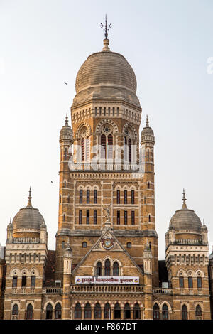 Municipal Corporation Building in Mumbai, India. This gothic building was completed at 1893 and Stock Photo