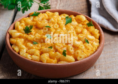 Pasta with pumpkin and cheese creamy