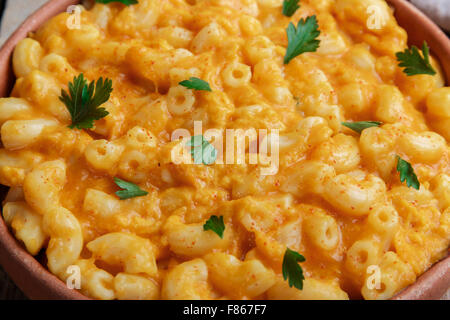 Pasta with pumpkin and cheese creamy