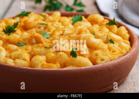 Pasta with pumpkin and cheese creamy