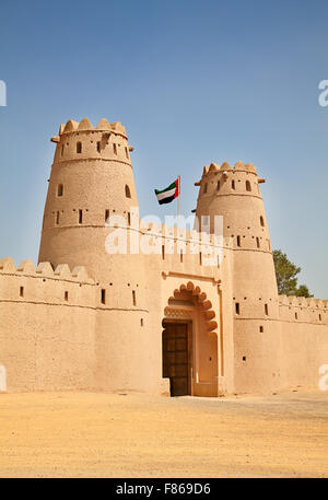 Famous Jahili fort in Al Ain oasis, United Arab Emirates Stock Photo