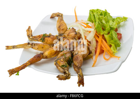 Grilled frog legs - French style Stock Photo