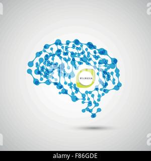 abstract blue cord on a white background Stock Vector