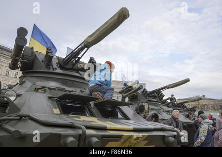 Dec. 6, 2015 - Kiev, Ukraine - Armed Forces demonstrated armored vehicles (Credit Image: © Nazar Furyk via ZUMA Wire) Stock Photo