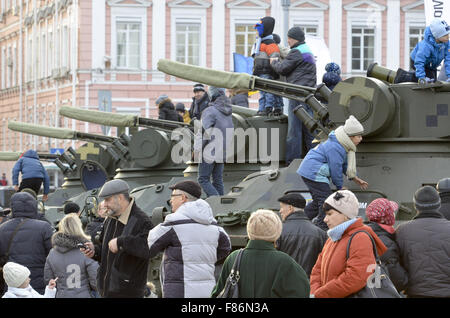 Dec. 6, 2015 - Kiev, Ukraine - Armed Forces demonstrated armored vehicles (Credit Image: © Nazar Furyk via ZUMA Wire) Stock Photo